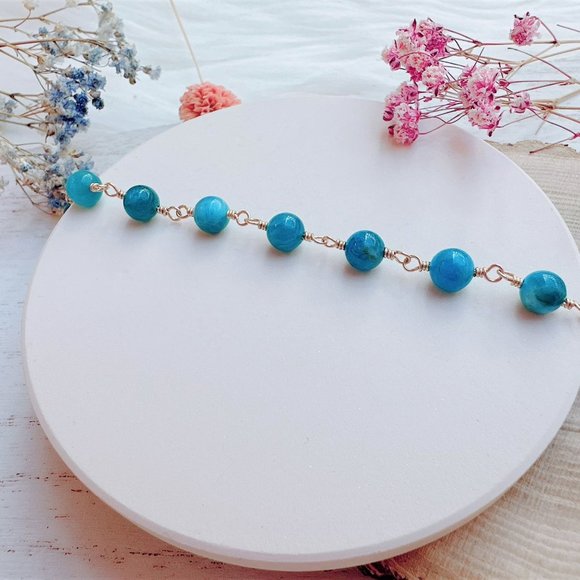 New Apatite Bracelet | 14k Gold Filled - Picture 3 of 5